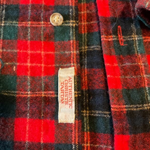 VIntage Pendelton Mens Shirt Jacket Wool Tartan Medium - Picture 5 of 15